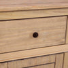 Sideboard 2 Door 2 Drawer Solid Waxed Pine Rustic Storage Furniture Unit