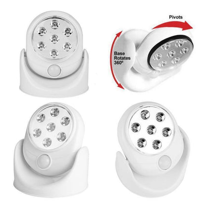 360° Battery Power Motion Sensor Security LED Light | Garden Outdoor Indoor