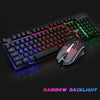 Gaming Keyboard And Mouse Set Rainbow RGB LED USB For PC Laptop Xbox One PS4 UK