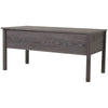 Modern Lift Top Coffee Table with Storage Convertible Tea Desk TAN