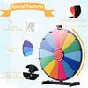18" Color Prize Wheel Dry Erase Fortune Spinning Tabletop Win Game Party Stand
