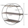 50cm Round 3 Tier Floating Shelves Wall Mount Book Display Decoration Shelf Rack