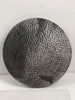 Hammered Silver Side Table - Round Iron Hammered Effect Finish End SR