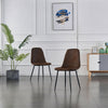 Dining Table and Chairs 4 6 Set Metal Leg Suede Dining Room Chair Office Kitchen
