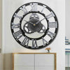 EXTRA LARGE WALL CLOCK ROMAN NUMERALS SKELETON ROUND BIG GIANT OPEN FACE 60CM