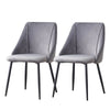 2Pcs Velvet Dining Chairs Living Room Luxury Chairs Morden Counter Chairs UK