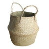 Seagrass Belly Basket Flower Plant Woven Storage Wicker Basket Pot Home Decor UK