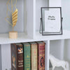 White 3 Tier S Shape Bookcase Bookshelf Storage Shelving Display Unit Shelves UK
