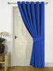 Thick Thermal Blackout Door Curtains Eyelet Ring Top Ready Made Single Panel