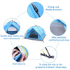 2-3 Man Person Pop-Up Tent Camping Automatic Double Layer Festival Fishing Beach
