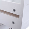2 X Modern Country Style 2 Drawer Bedside Cabinet Tables White Sold as a PAIR