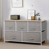 Fabric Cabinet Storage Unit Chest of Drawers Metal Frame Organiser Bedside Table