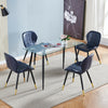 2pcs Faux Leather Dining Chairs Set Metal Legs Modern Living Room Home Office UK
