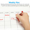Meal Plan Magnetic Refrigerator Whiteboard Board Weekly Dry Erase Family Planner