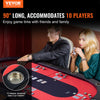 10 Player Oval Foldable Poker Table Casino Blackjack Texa Holdem Table 90"