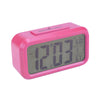 UK Digital LCD Snooze Electronic Alarm Clock with LED Backlight Light Control