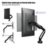 Fully Adjustable Single Arm Monitor Mount 17-27" | Desk Stand Bracket with Clamp