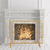 Fireplace Screen Freestanding Panel Spark Fire Guard Protector Safety Cover