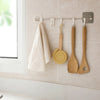 6 Hooks Holder Wall Hooks Movable Fixture Storage Rack Rail Utensil Tool Kitchen