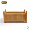 2 Pack Wooden Garden Planters Flower Plant Pot Window Box Raised Bed Rectangular