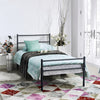 3FT Single Bed Frame Black Metal Bedframe Solid Bedstead Base Bedroom Furniture