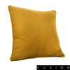 Fusion SORBONNE - Ochre Mustard Yellow 100% Cotton Eyelet Curtains or Cushions