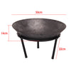 Cast Iron Fire Bowl Firepit Modern Stylish Fire Pit Garden Outdoor Steel Large