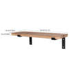 Rustic Wooden Shelf Metal Wall Floating Shelves Brackets Scaffold Board Storage