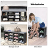 Wooden Shoe Rack Bench Shoe Storage Cabinet Organizer Stand with Seat Cushion