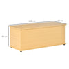 Storage Box Chest With Lid Spacious Collect Cabinet Chipboard -Burlywood