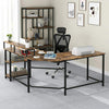 Computer Desk L-Shaped Home Office DesK Workstation Corner Study Desk-Rustic