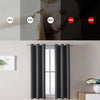 Blackout Eyelet Curtains Black Out Thermal Ring Top Ready Made Curtain Pair UK