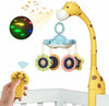 Baby Musical Crib Bed Bell Cot Mobile Projection Dream Light Nusery Lullaby Toy