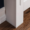 Vida Designs Milton Radiator Cover Modern White Painted MDF Cabinet, Small