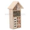 Wooden Insect Bee House Natural Wood Bug Pet Hotel Garden Nest Box Shelter UK