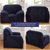 VELVET Elastic STRETCH SOFA COVERS Slipcover Protector Settee 1/2/3/4 Seater UK