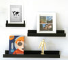 Set of 3 Floating Wall Shelves Picture Ledge Display Rack Bookcase Hanging Shelf
