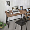 Vintage Chic Writing Desk Metal Wood Effect Industrial Laptop Table Office Unit