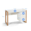 Home Office Computer Desk Study PC Writing Table Workstation Shelf W/ Cabinet