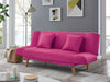 2 3 Seater Sofa Bed With Matching Cushions Wooden Legs