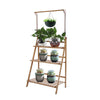 3 Tier Wood Flower Plant Pot Shelf Stand Display Ladder Hanging Rack Home Garden