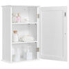 Bathroom Wall Cabinet Medicine Cabinet Storage Organiser Cupboard, 1 Door White