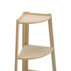 Corner Ladder Shelf 5 Tier Wooden Fan-Shaped Display Stand Storage Rack Bookcase