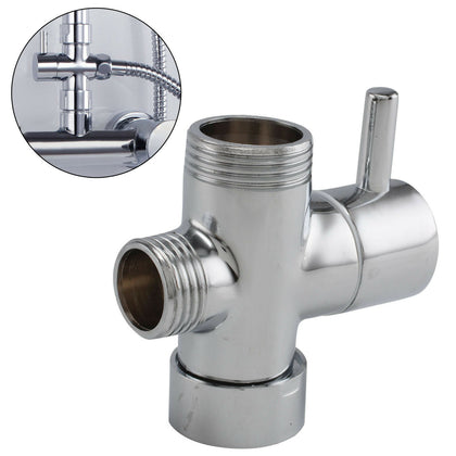 Round Shower 3 Way Diverter Valve Part Water Segregator Handheld Replacement New