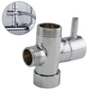 Round Shower 3 Way Diverter Valve Part Water Segregator Handheld Replacement New
