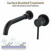 Concealed Wall Mount Bathroom Sink Taps Brass Faucet Mono Mixer Wash Basin Black