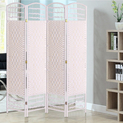 4/6 Panels Wooden Room Divider Folding Privacy Screen Space Separator Partition