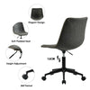 Office Chair Swivel PU Leather Cushioned Computer Desk Chair Studio Barber Retro