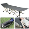 Portable Single Folding Bed with Mattress Camping Camp Travel Guest Kid Child UK