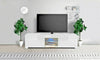 Modern TV Unit Small Cabinet Stand Gloss Doors 130cm with LED Lights Drawers